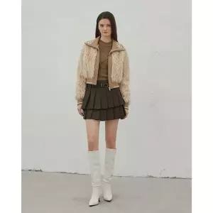 [에고이스트](24겨울) 레터링 자카드 포인트 페이크퍼 자켓 (EQ4FJ060)[35587851]