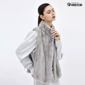 [대동모피]25FW 휘메일 풀스킨 밍크베스트