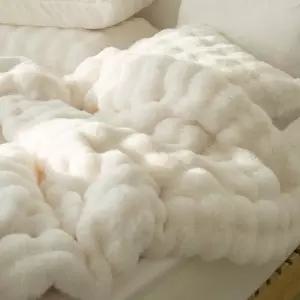 겨울 극세사 프리미엄 20mm 라셀 장모 차렵이불세트