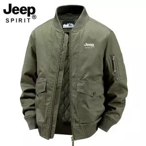 JEEP SPIRIT 남성용 코튼 패딩 작업복 재킷 겨울 퀼팅 항공점퍼