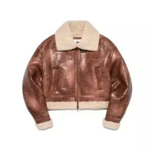 LEE 우먼 크롭 무스탕 핑크 857607