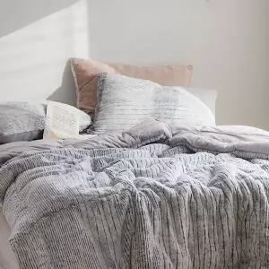 국내생산 페스츄리 3COLOR 10mm꼬임극세사 차렵이불 세트/침대패드 (SS)(Q/K)