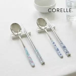코렐 코디네이츠 수저세트 1벌 / 백합 블루베리