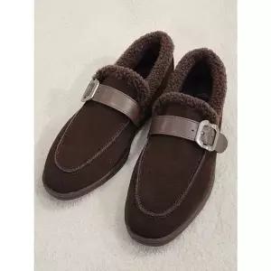 [NS홈쇼핑][센터시티] 고세 누디 몰트 스웨이드 털 로퍼 OZP5F083 초코브라운..