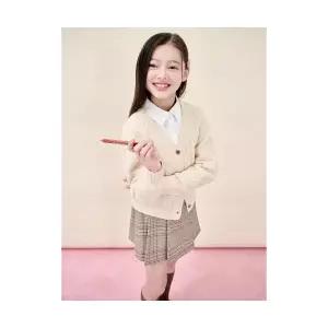 [국내매장정품] 빈폴 BEANPOLE 키즈 KIDS 여아 피셔맨 가디건 카디건 레몬 (BI5X5AG02F) BI5X5AG02F 139588