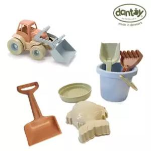 댄토이 바이오 모래놀이 바닷가 세트와 트랙터 친환경 장난감