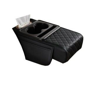 현대 코나 SX2 2024 2025용 DXDZNB 자동차 팔걸이 박스 매트 편안한 오토 센터 패드 장식용 차량 보호 쿠션 블랙