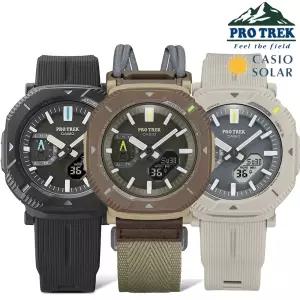 카시오 프로트렉 100M 방수 블루투스 태양광 충전 스포츠 손목시계