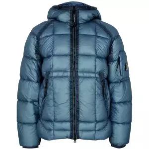 씨피컴퍼니 25FW 에게안블루 DD 쉘 후드 덕 다운 자켓 19CMOW702A 110416A 815