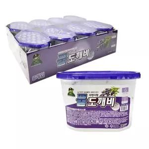 (8P) 물도깨비 제습제 라벤더향 옷장 냄새 제거/제습/참숯/활성탄/대용량/화장실/신발장/창고/겔타입/향기