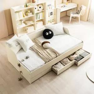 [소르니아] 뉴 수플레 서랍형 수납 저상형 어린이침대