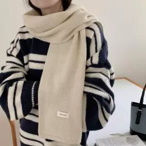 심플 캐시미어 밍크 여성 방한 목도리 머플러 겨울