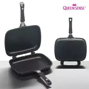 [퀸센스] 올비아 인덕션 IH 티타늄코팅 양면팬 특대형/생선구이팬