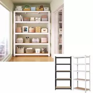 5단 철제선반 조립식 앵글 선반 창고 베란다 무볼트 렉 1200x400x1800