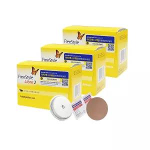 리브레2 무채혈 연속혈당측정기 3개 (42일분)+패치3매+알콜솜6매