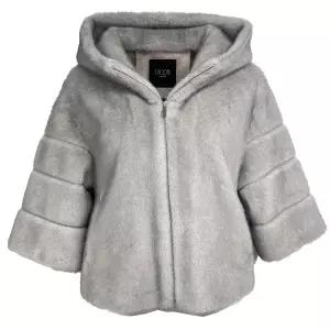 [롯데백화점]데시데 후드집업 페이크퍼 재킷 DPF851