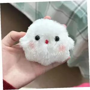 아기유령 인형키링 화이트 모찌모찌 베이비고스트 핑크볼터치 미니인형 가방고리