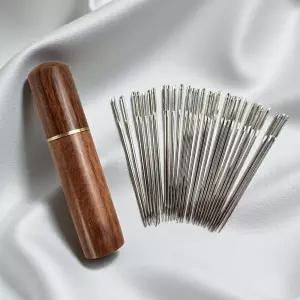 바늘세트 바느질 도구 큰눈바늘 바느질용 보관케이스 30p 53mm 60mm