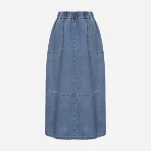 [롯데백화점]써스데이 아일랜드 아웃포켓 데님 스커트 T256MSK131W