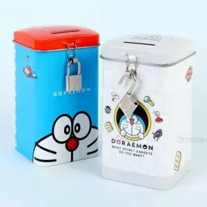 다인1412 어린이 자물쇠 저금통 랜덤발송 깡통 지폐 철제