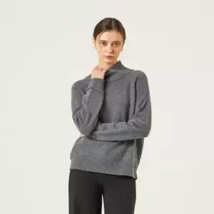 캐시미어100 모크넥 니트