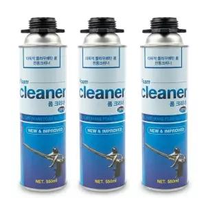 에스엠산업 SM 폼크리너 550ml 우레탄폼 크리너 폼세척제 폼건세척제 3개