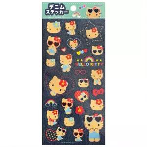 헬로키티 캐릭터 데님 스티커(태닝키티) (일)) 071161