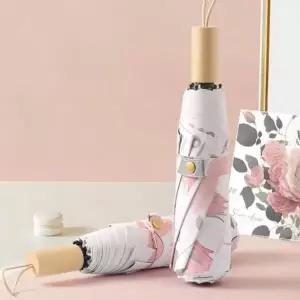 [하프클럽/]우드 트렌드 올 고급형 손잡이 양산 우산 여름 암막