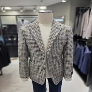 [파렌하이트]가을 겨울 아이보리 로마 깅업체크 져지 자켓 FJ-AZAHEAH4104-0