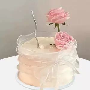 브라이덜샤워 케이크 모형 기념일 파티 데코 촬영 소품