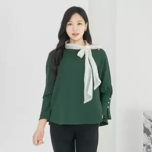 엄마옷 마담4060 클래씨마담 리본스카프블라우스 데일리 여성 -ZBL2512017-