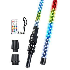 스마트마린 4FT 보트 내비게이션 라이트 12개의 솔리드 컬러 및 리모컨 360도 러닝 스턴 LED 폰툰 스키프 트럭 RV 용 해상