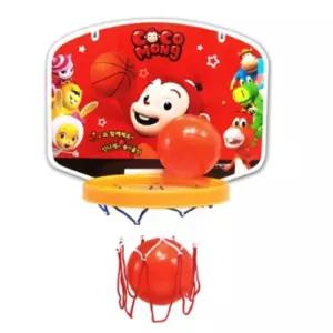 에듀플레이 벽걸이 농구대+농구공 2개 농구놀이 세트 초등생 유치원 어린이 선물