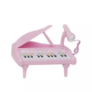 베이블퓨어리 4가지 드럼 효과음 노래방 기능 미니 그랜드 피아노_베이직 핑크