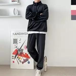 캐쥬얼룩 남성 박시 슬림 홈웨어 커플맨투맨 나들이 (WFJ4XJR)