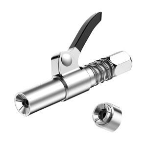 [미국배송] FACITE 그리스 건 커플러 피팅 퀵 잠금 및 해제 루브 헤비 노즐 팁 커플러 모든 1/8인치 NPT 엔드 싱글 핸들과 호환 12000 PSI로 업그레이드