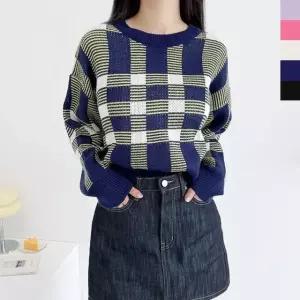 니트티 카라넥 정장 루즈핏 오피스룩 신상 라운드 롱 (WFJ4YKP)