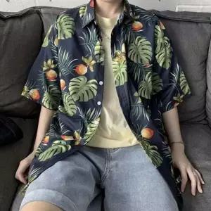 고품질 단가라 줄무늬 체크셔츠 정장남방 솔리드 정장 루즈 (WFJ46MP)