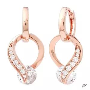 원터치 리본 선물 여자 플라워 진주 14K 링 (WFJ5A22)