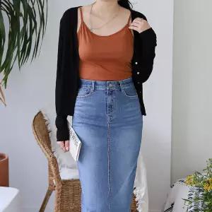 여자 데일리룩 이너 슬림핏 기본 코튼 8컬러 끈 나시