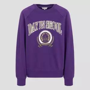 [백화점 정품] 빈폴 레이디스 면 혼방 빈티지 그래픽 스웨트 셔츠(BF5841C02U)