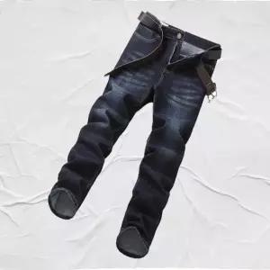 여름 남성 청바지 스트레이트핏 블랙진 캐주얼 팬츠 (WFK2UYV)