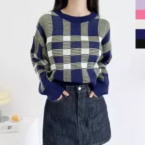 니트티 카라넥 정장 루즈핏 오피스룩 신상 라운드 롱 (WFJ4YKP)