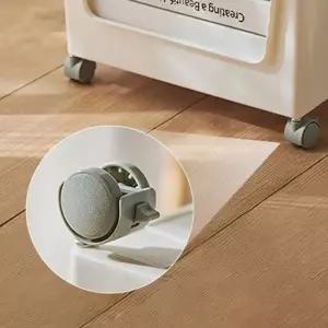 수납 트롤리 바퀴형 회전 수납정리함 이동형 정리박스 (WFJ650D)