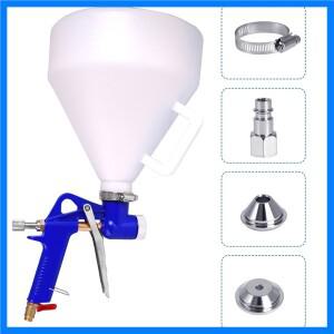 헤어 호퍼 스프레이 건 페인트 텍스처 도구 드라이월 벽 페인팅 스프레이어 1.45 갤런 핸들 포함 3개 노즐