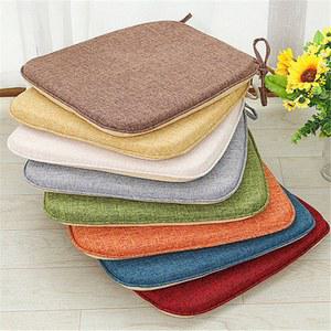 패션 말굽 모양의 미끄럼 방지 리넨 의자 쿠션 가정용 여러 앉아 패드 룸 빛깔의 다이닝 사무실 따뜻한 가지 매트 장식