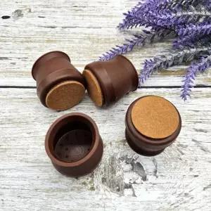 의자발커버 긁힘방지 의자발 4개세트 원형대형진갈색 (WFJPVVN)