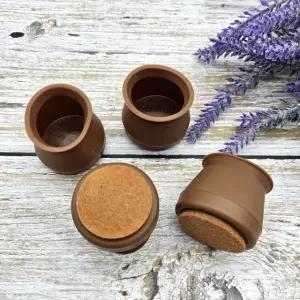 의자발커버 긁힘방지 의자발 4개세트 원형대형갈색 (WFJPVVM)