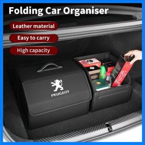 자동차 인테리어 트렁크 보관함 가죽 도구 보관 케이스 푸조 5008 408 308 608 Rifter e-E 용 스크래치 방