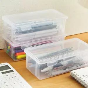 플라스틱통 책상 펜정리 투명 수납함 (WFJPW3A)